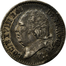 Monnaie, France, Louis XVIII, Louis XVIII, 1/4 Franc, 1820, Paris, TTB, Argent