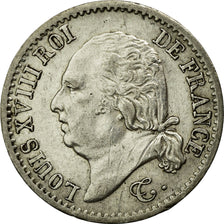 Moneda, Francia, Louis XVIII, Louis XVIII, 1/4 Franc, 1820, Paris, MBC+, Plata