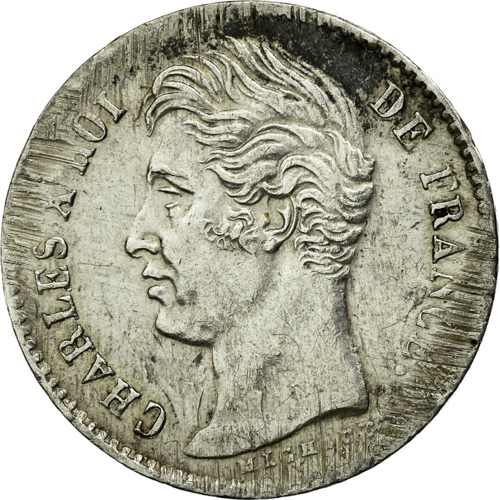 Moneta, Francja, Charles X, 1/4 Franc, 1829, Nantes, EF(40-45), Srebro