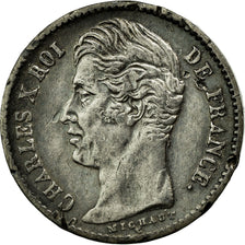 Coin, France, Charles X, 1/4 Franc, 1830, Paris, EF(40-45), Silver, KM:722.1