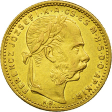 Moneda, Hungría, Franz Joseph I, 8 Forint 20 Francs, 1886, Kormoczbanya, EBC