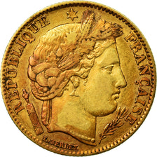 Moneda, Francia, Cérès, 10 Francs, 1850, Paris, MBC, Oro, KM:770, Gadoury:1012