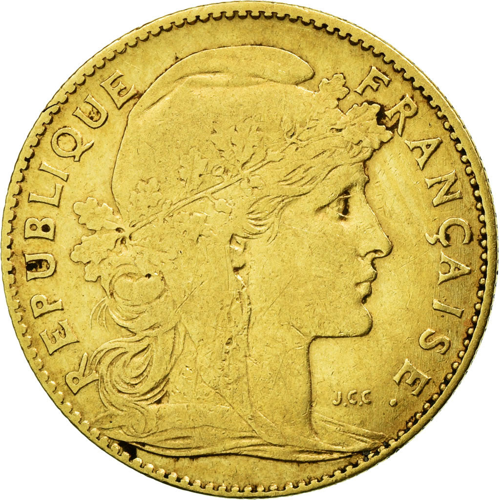 Coin, France, Marianne, 10 Francs, 1899, Paris, VF(20-25), Gold, KM:846