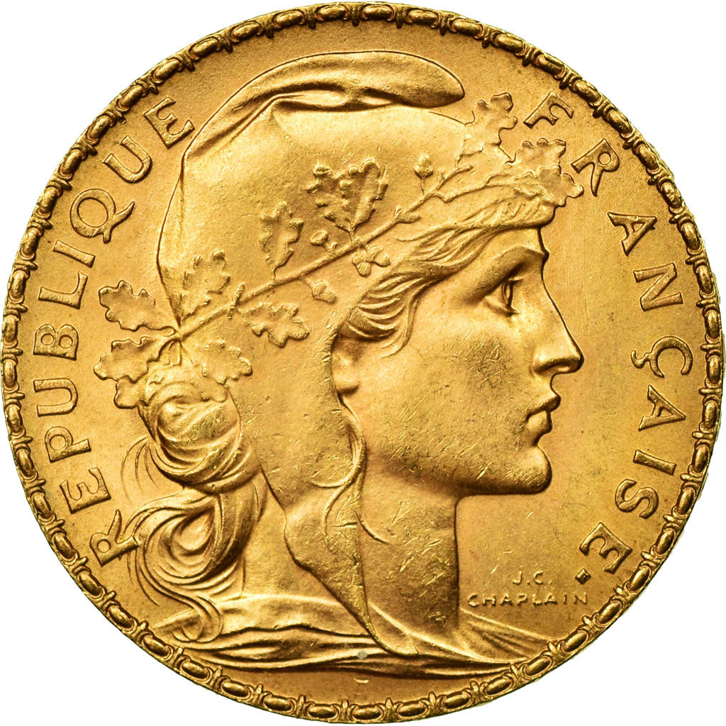 Monnaie, France, Marianne, 20 Francs, 1914, SUP, Or, Gadoury:1064a, KM:857