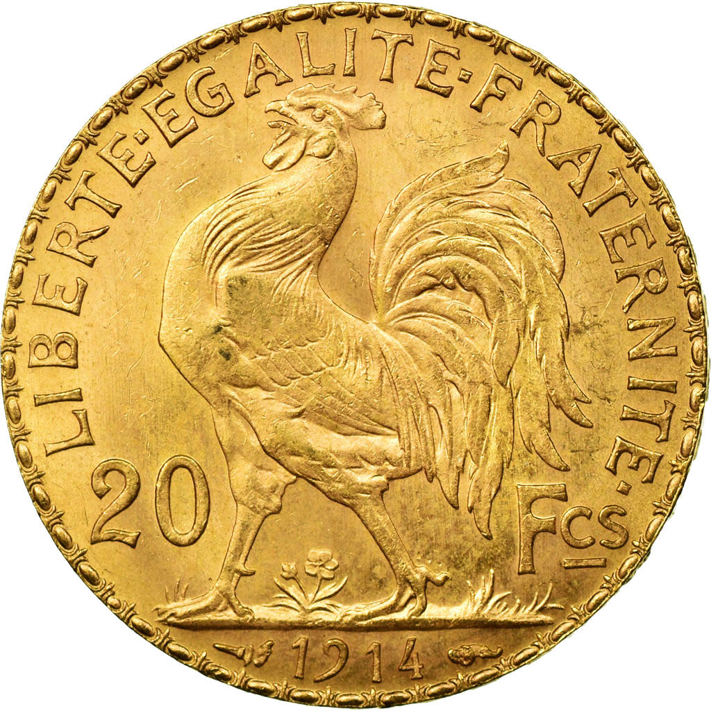 Monnaie, France, Marianne, 20 Francs, 1914, SUP, Or, Gadoury:1064a, KM:857