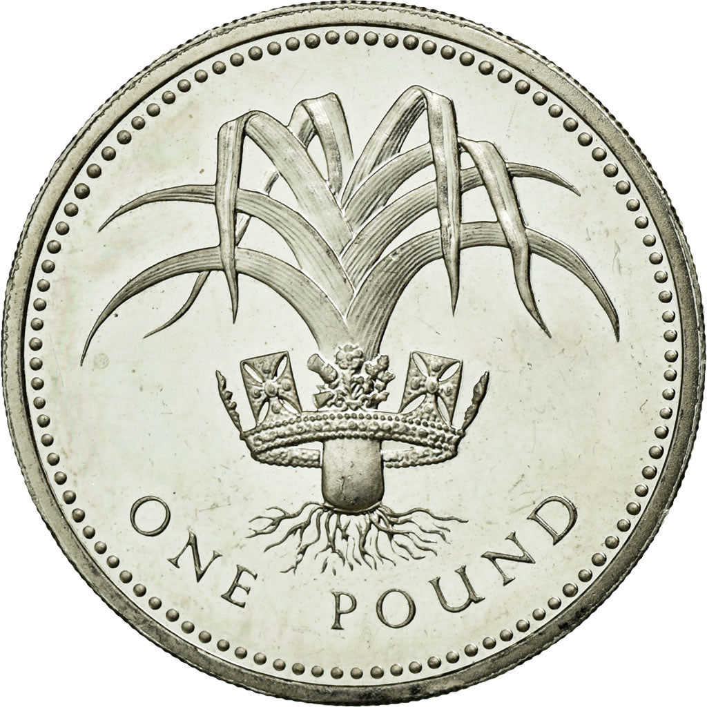 Coin, Great Britain, Elizabeth II, Pound, 1985, MS(60-62), Silver, KM:941a