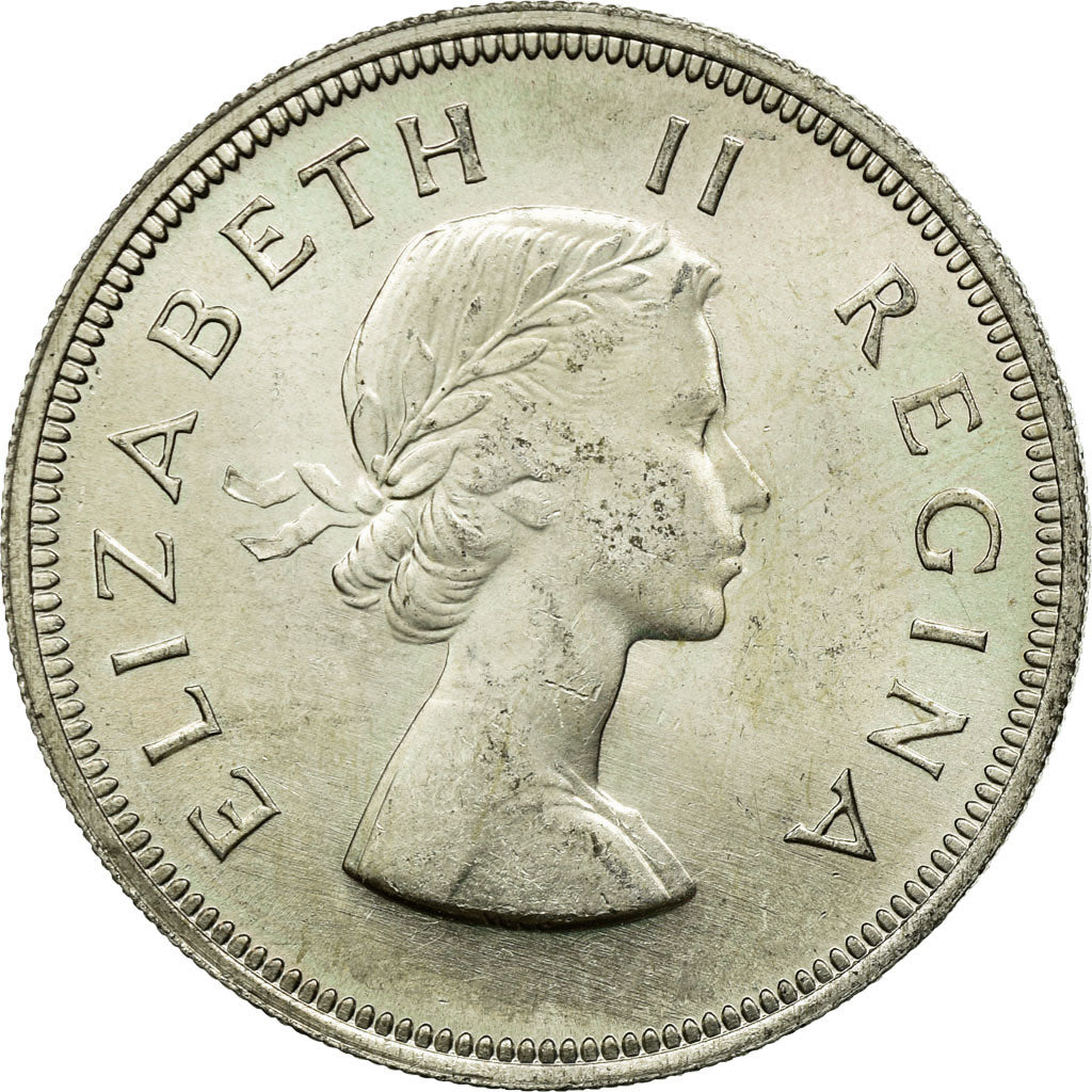 Monnaie, Afrique du Sud, Elizabeth II, 2-1/2 Shillings, 1960, SUP+, Argent