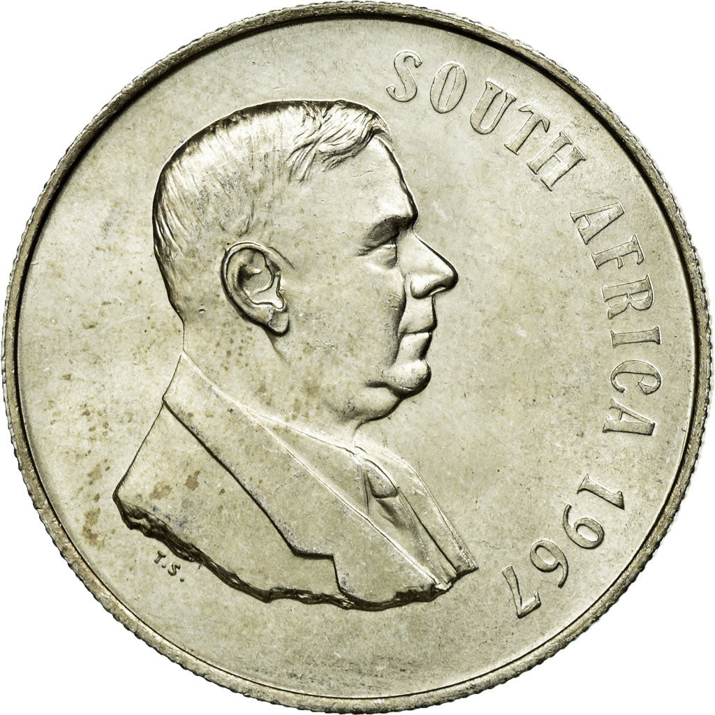 Monnaie, Afrique du Sud, Rand, 1967, SUP, Argent, KM:72.2