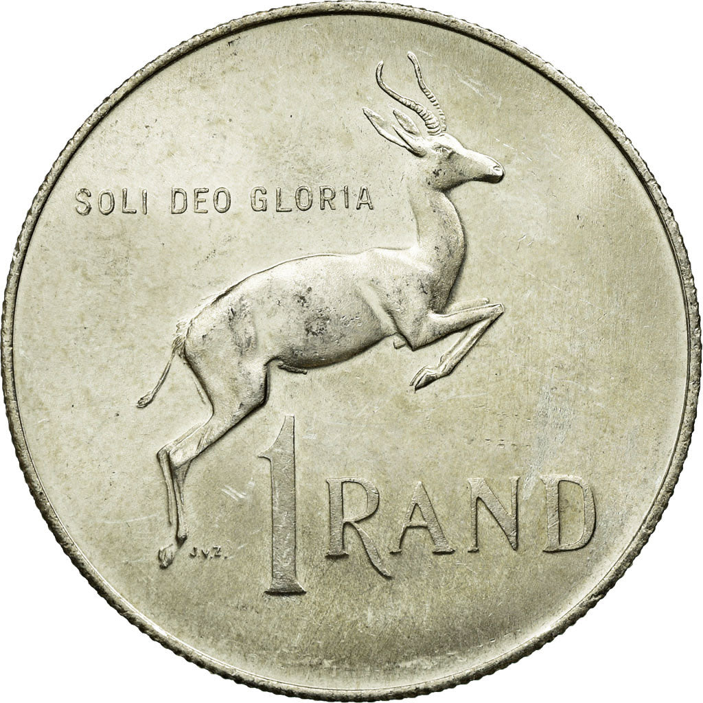 Coin, South Africa, Rand, 1968, AU(55-58), Silver, KM:71.1