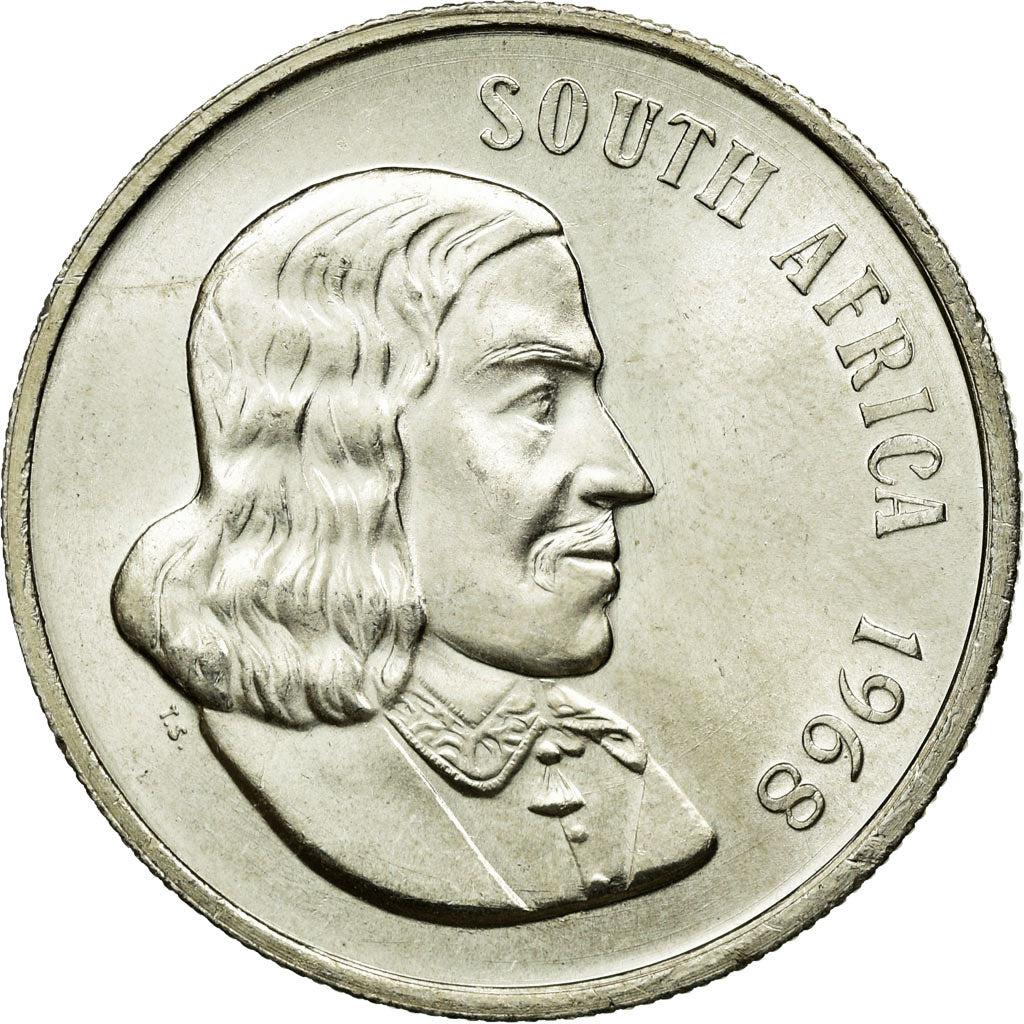 Coin, South Africa, Rand, 1968, AU(55-58), Silver, KM:71.1