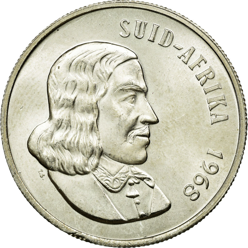 Coin, South Africa, Rand, 1968, AU(55-58), Silver, KM:71.2