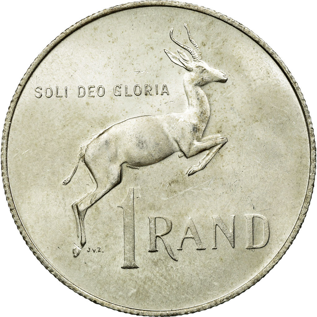 Coin, South Africa, Rand, 1968, AU(55-58), Silver, KM:71.2