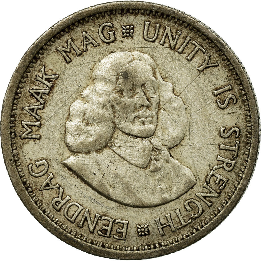 Moneta, Sudafrica, 10 Cents, 1962, BB+, Argento, KM:60