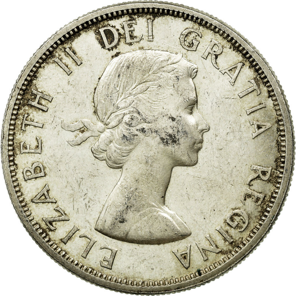 Coin, Canada, Elizabeth II, Dollar, 1960, Royal Canadian Mint, Ottawa