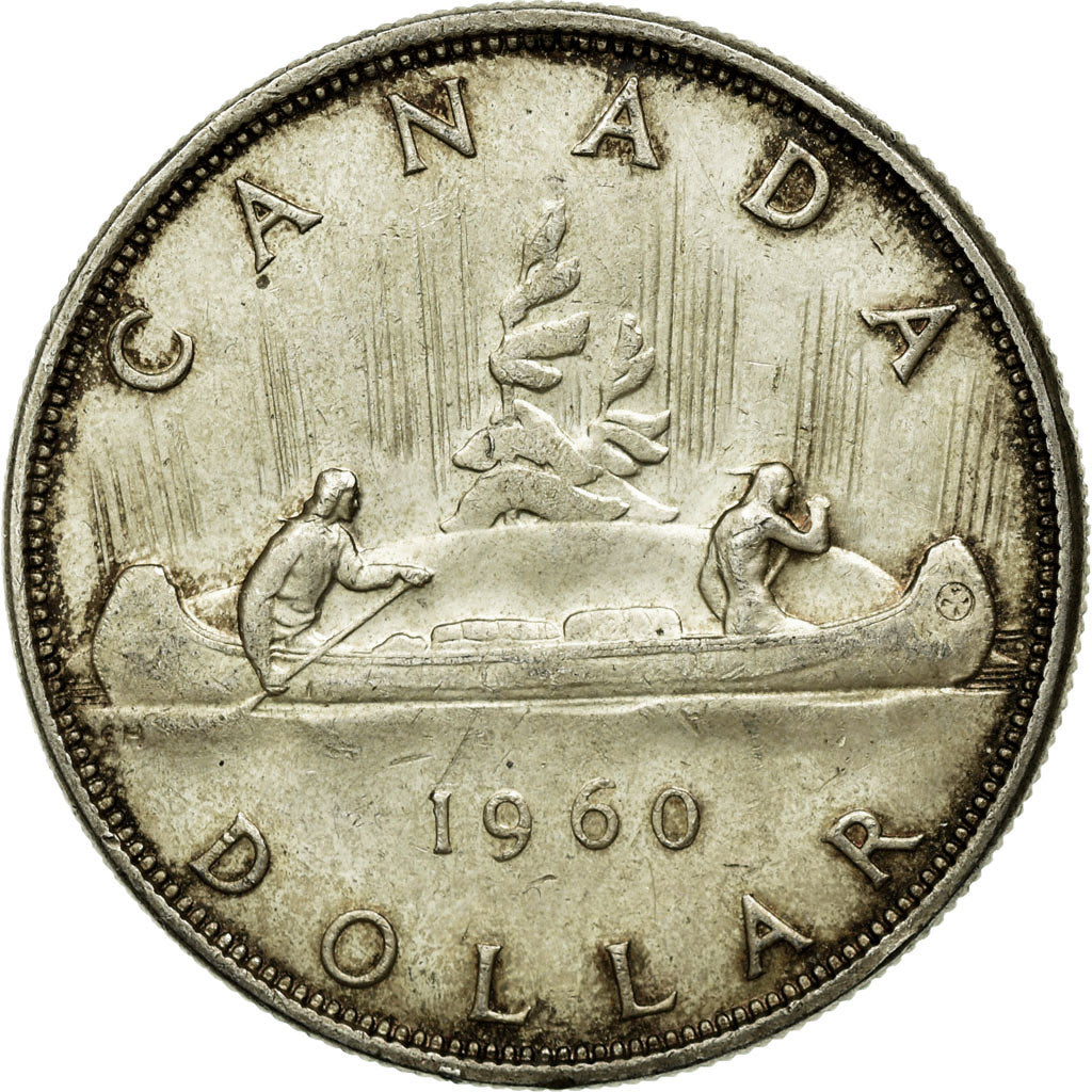 Coin, Canada, Elizabeth II, Dollar, 1960, Royal Canadian Mint, Ottawa