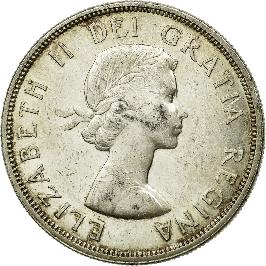 Coin, Canada, Elizabeth II, Dollar, 1960, Royal Canadian Mint, Ottawa