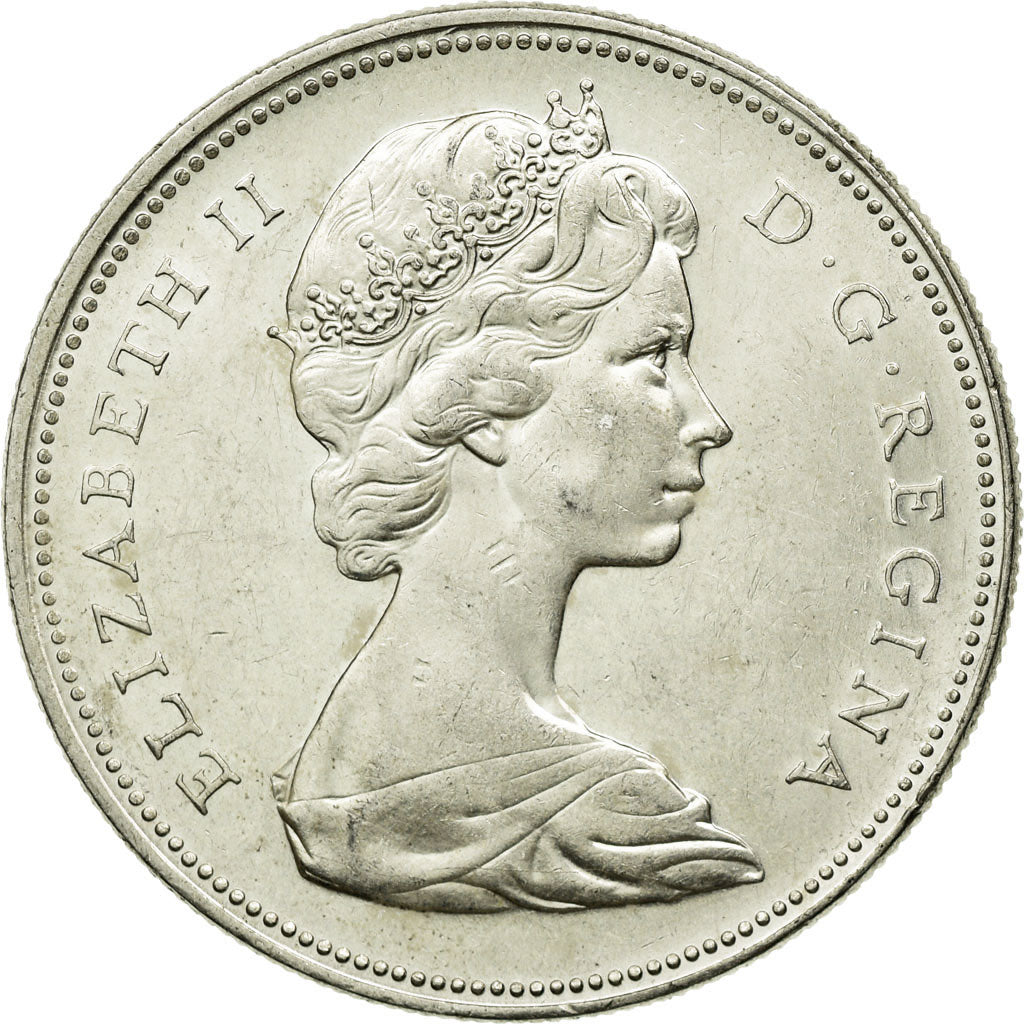 Coin, Canada, Elizabeth II, Dollar, 1966, Royal Canadian Mint, Ottawa