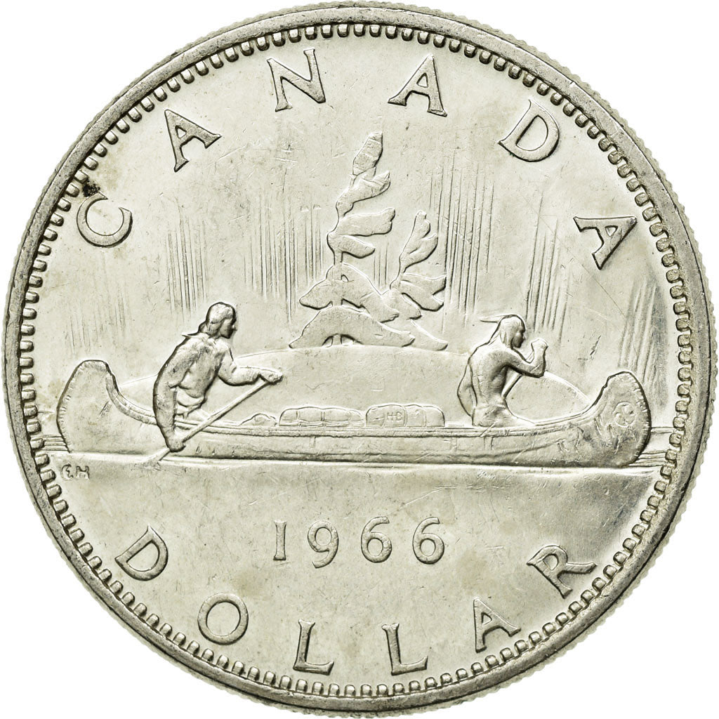 Coin, Canada, Elizabeth II, Dollar, 1966, Royal Canadian Mint, Ottawa