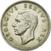 Moneta, Sudafrica, George VI, 5 Shillings, 1949, BB+, Argento, KM:40.1