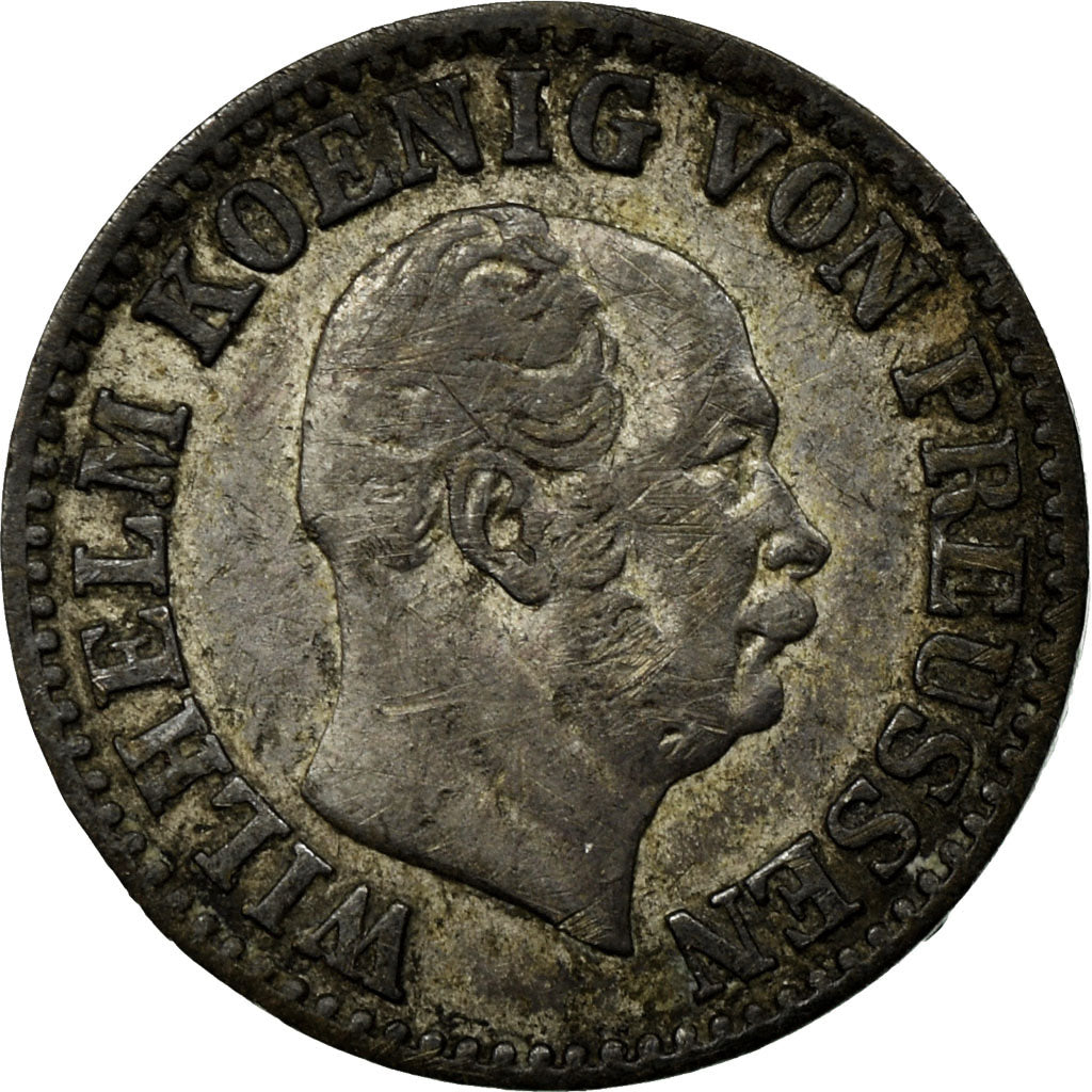 Moneta, Landy niemieckie, PRUSSIA, Wilhelm I, 1/2 Neu-Groschen, 5 Pfennig, 1870
