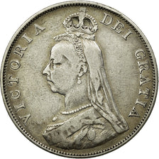 Coin, Great Britain, Victoria, Double Florin, 1889, VF(30-35), Silver, KM:763