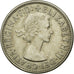 Coin, Australia, Elizabeth II, Florin, 1954, Melbourne, AU(50-53), Silver, KM:55