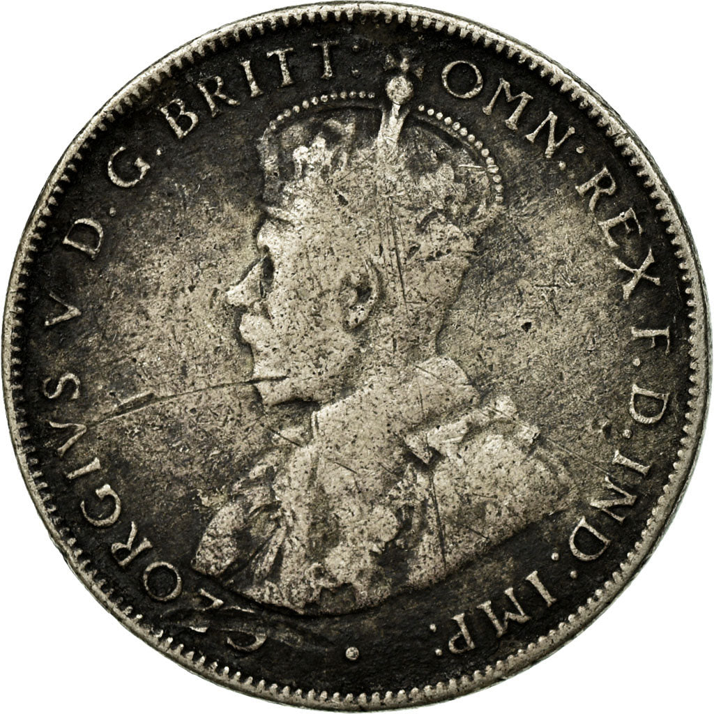 Coin, Australia, George V, Florin, 1914, VF(30-35), Silver, KM:27