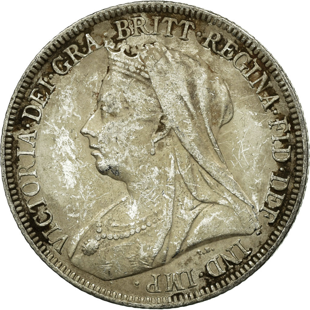 Coin, Great Britain, Victoria, Shilling, 1894, VF(30-35), Silver, KM:780