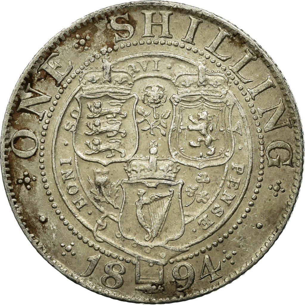 Coin, Great Britain, Victoria, Shilling, 1894, VF(30-35), Silver, KM:780