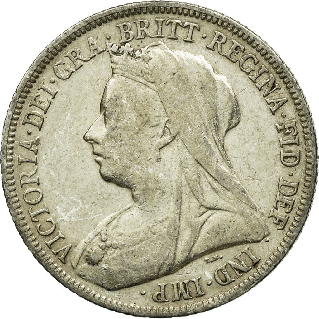 Moneda, Gran Bretaña, Victoria, Shilling, 1899, BC+, Plata, KM:780