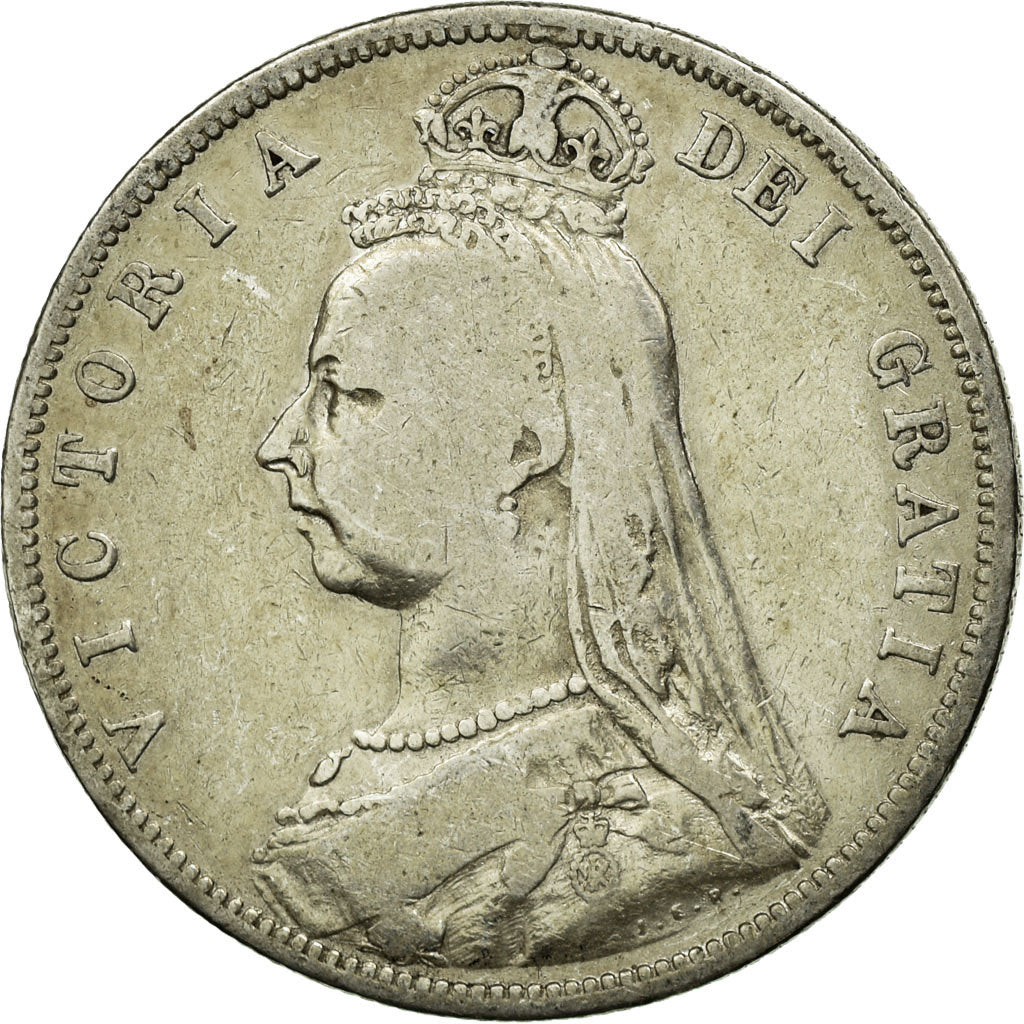 Coin, Great Britain, Victoria, 1/2 Crown, 1887, London, VF(20-25), Silver