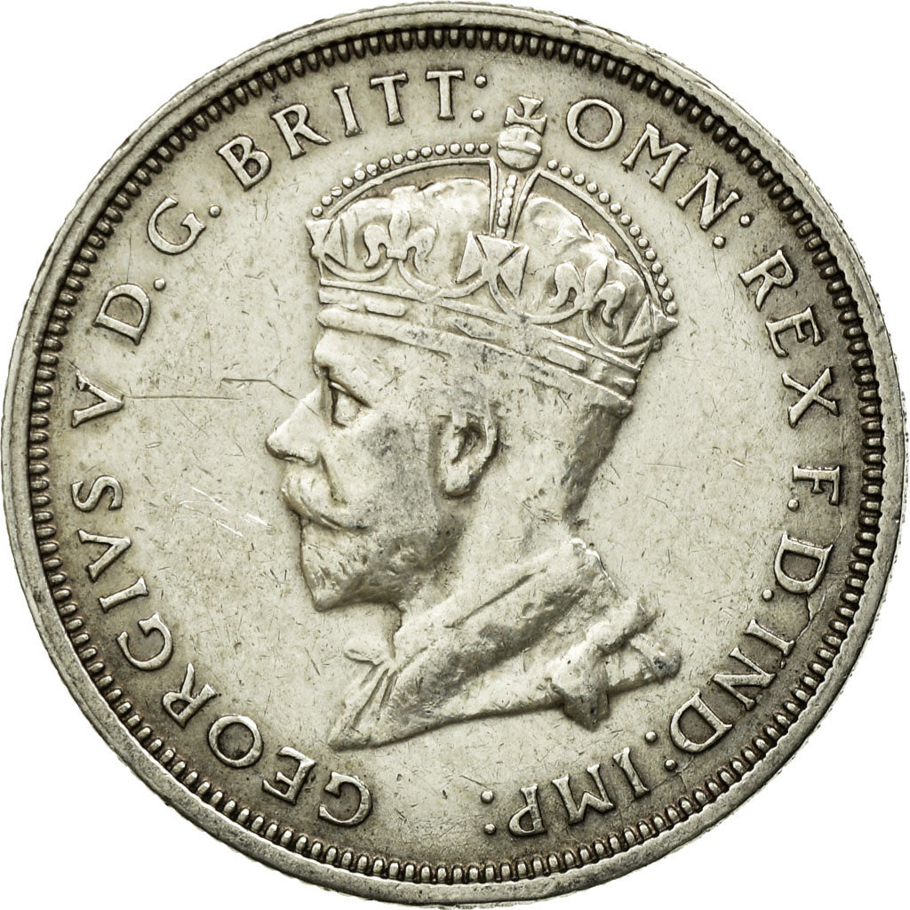 Moneta, Australia, George V, Florin, 1927, Melbourne, BB+, Argento, KM:31