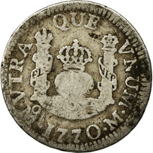 Moneda, México, Charles III, Real, 1770, Mexico City, BC+, Plata, KM:77