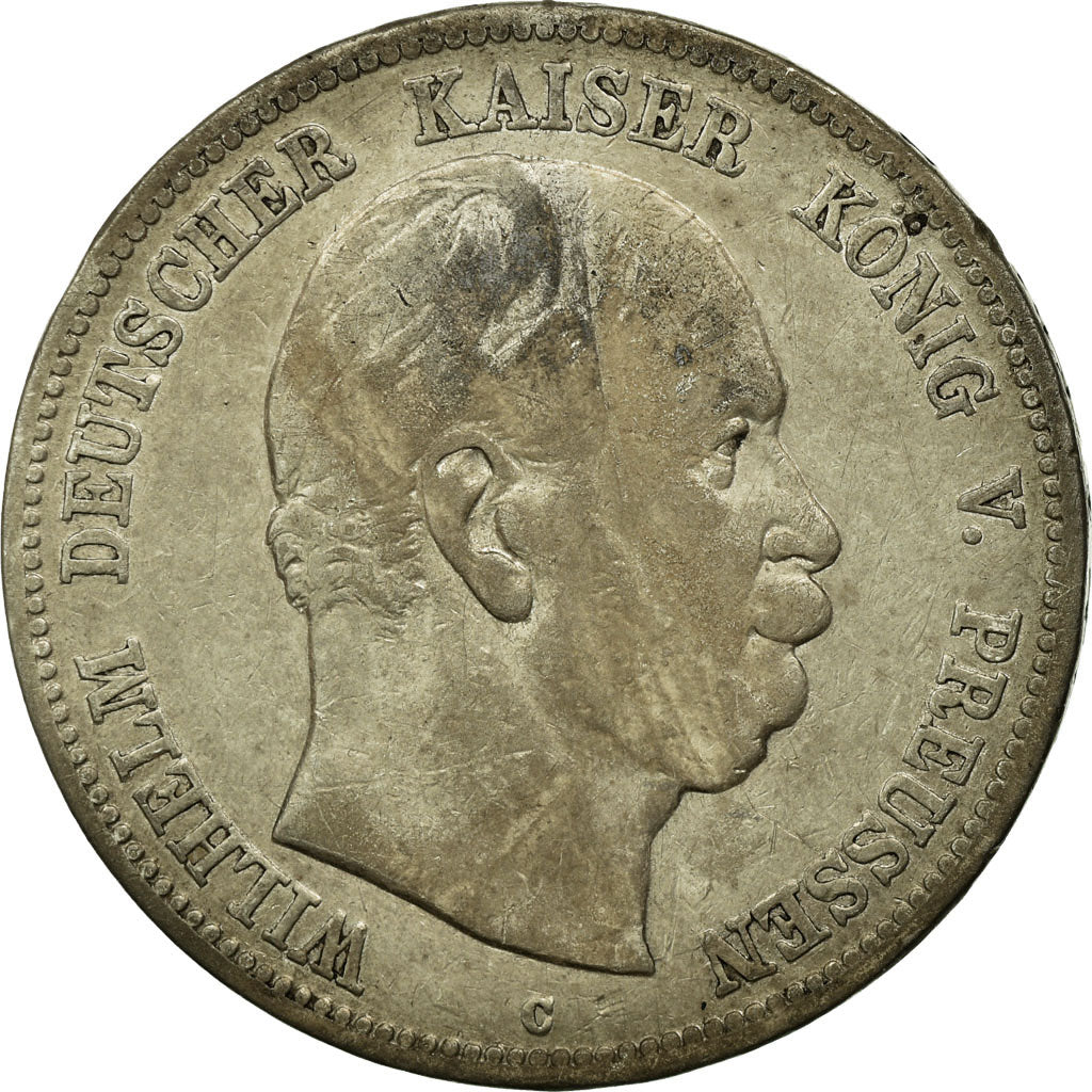 Coin, German States, PRUSSIA, Wilhelm I, 5 Mark, 1876, VF(30-35), Silver, KM:503