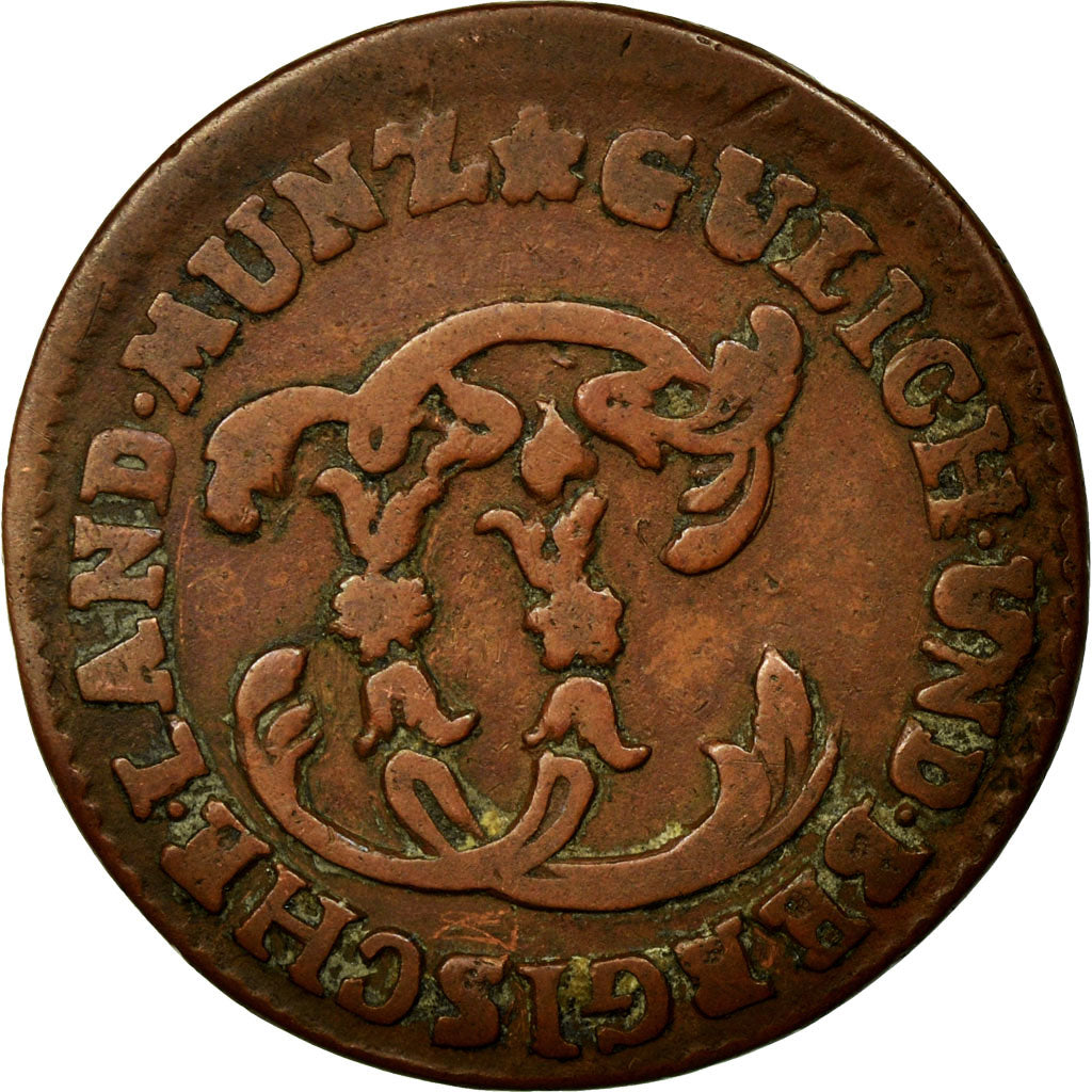 Coin, German States, JULICH-BERG, Karl Theodor, 1/4 Stüber, 1785, VF(30-35)