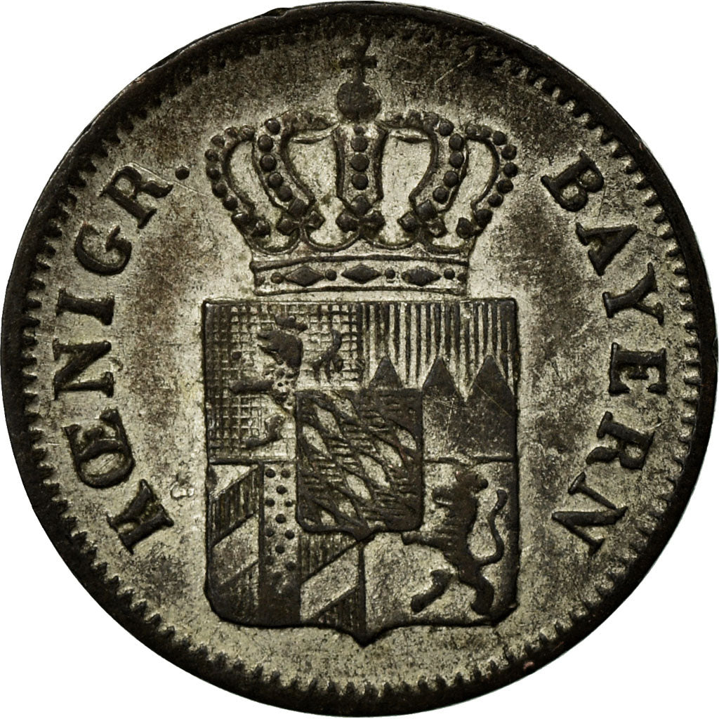 Moeda, Estados Alemães, BAVARIA, Maximilian IV, Josef, Kreuzer, 1843, Munich