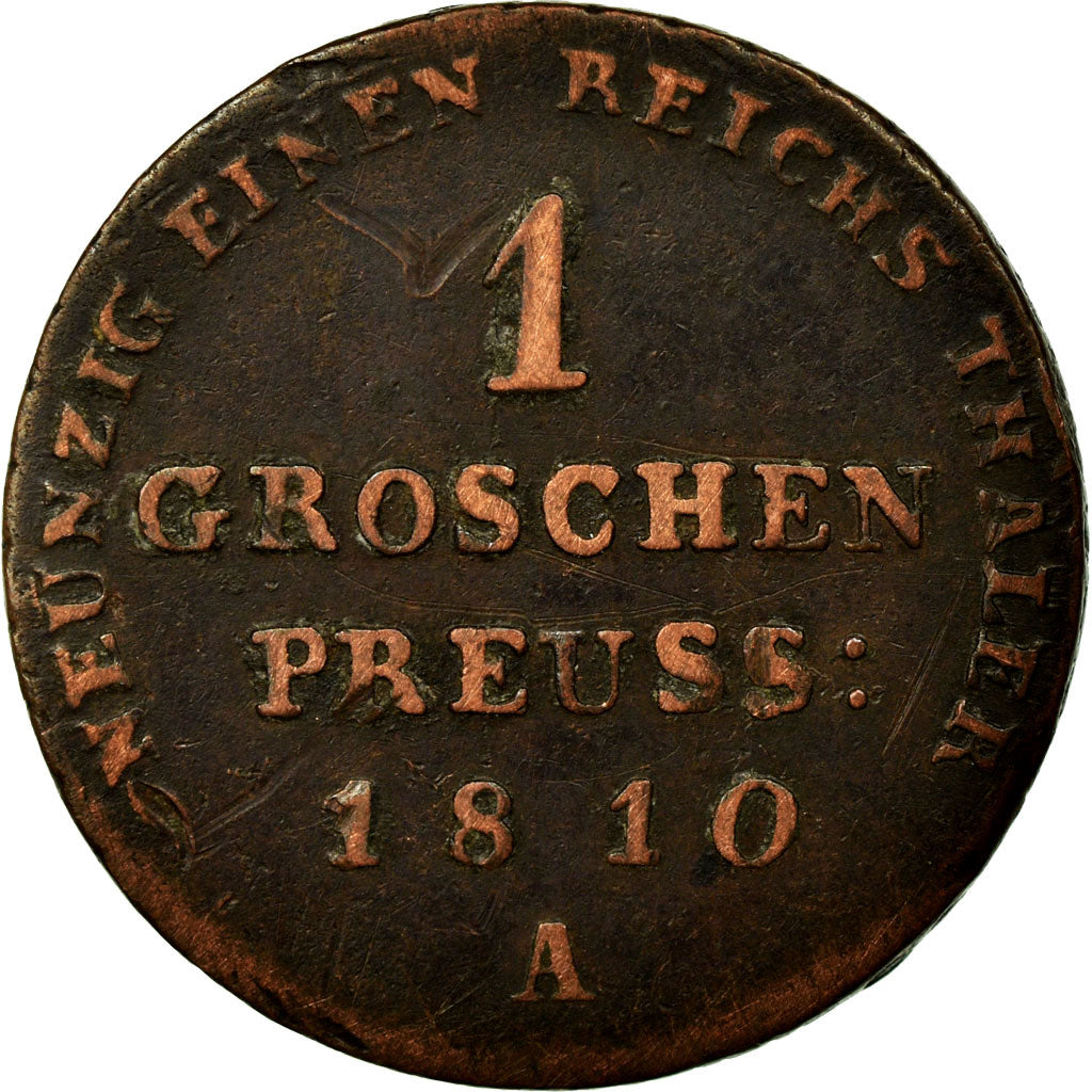 Coin, German States, PRUSSIA, Friedrich Wilhelm III, Gr, 1810, Berlin