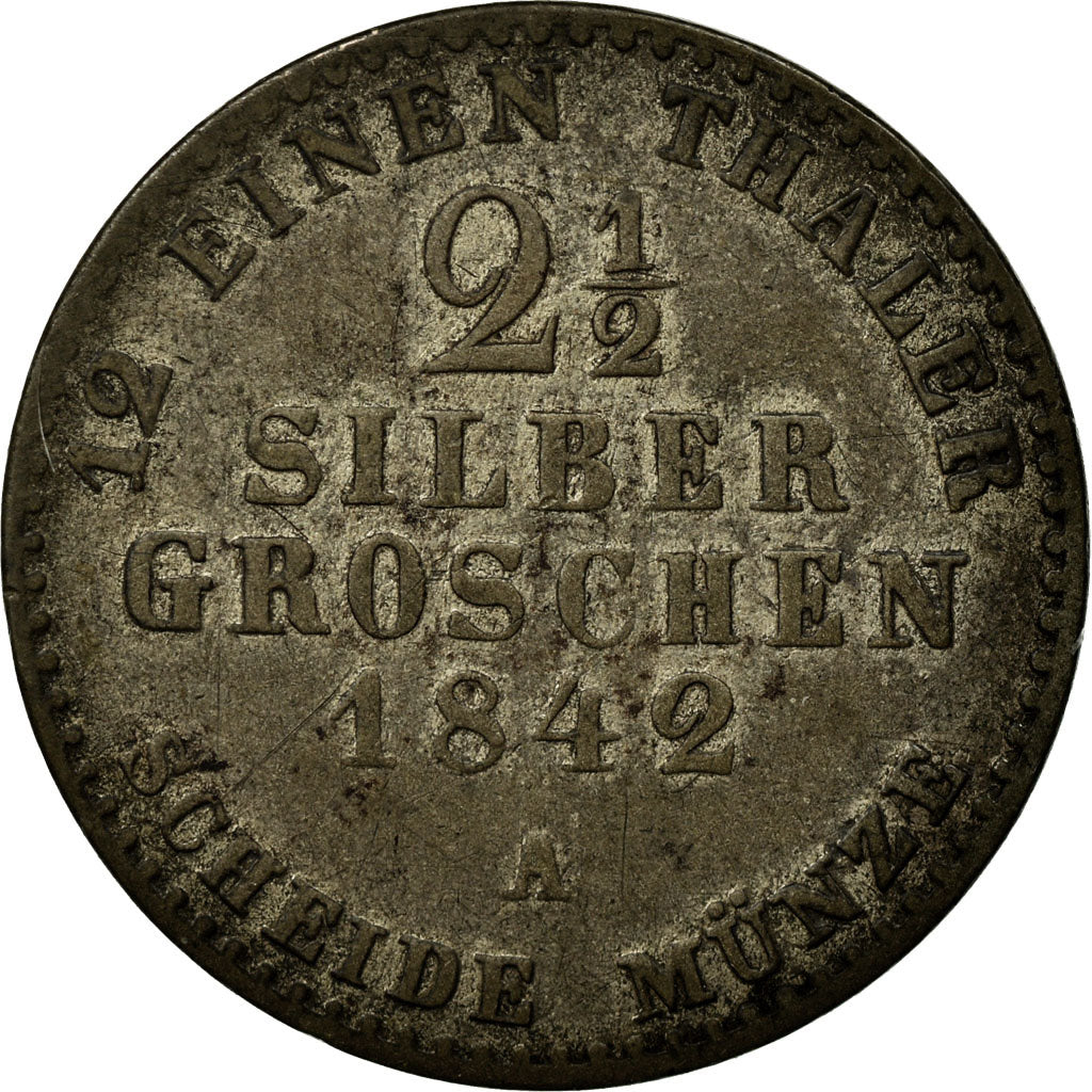 Moneda, Estados alemanes, PRUSSIA, Friedrich Wilhelm IV, 2-1/2 Silber Groschen