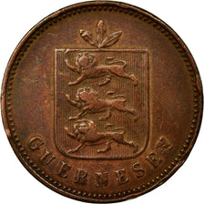 Coin, Guernsey, 4 Doubles, 1830, Birmingham, EF(40-45), Copper, KM:2