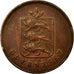 Coin, Guernsey, 4 Doubles, 1830, Birmingham, EF(40-45), Copper, KM:2