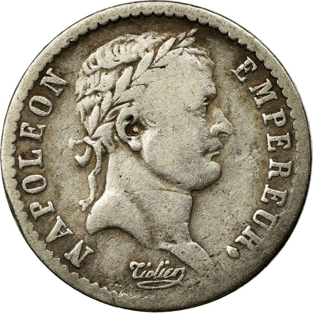 Moneda, Francia, Napoléon I, 1/2 Franc, 1811, Paris, BC+, Plata, KM:691.1