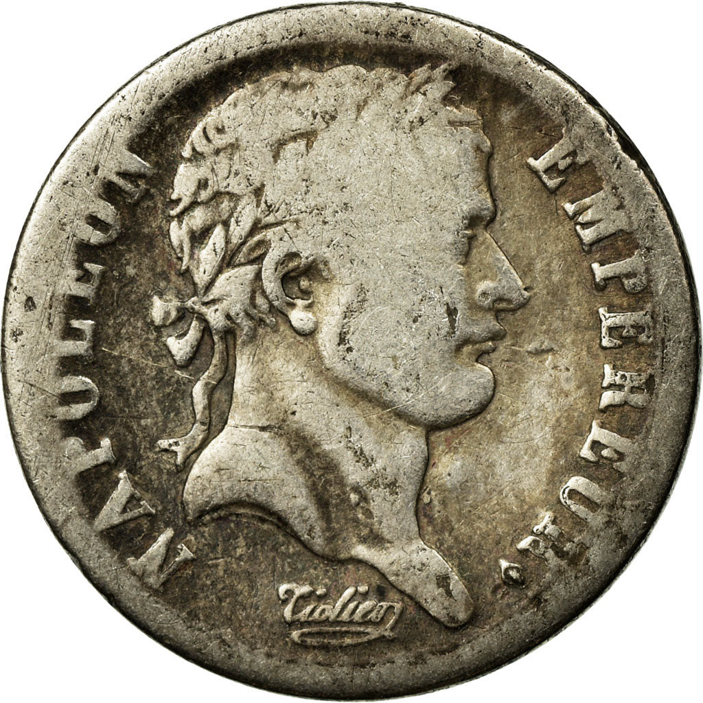 Moneta, Francja, Napoléon I, 1/2 Franc, 1808, Limoges, F(12-15), Srebro