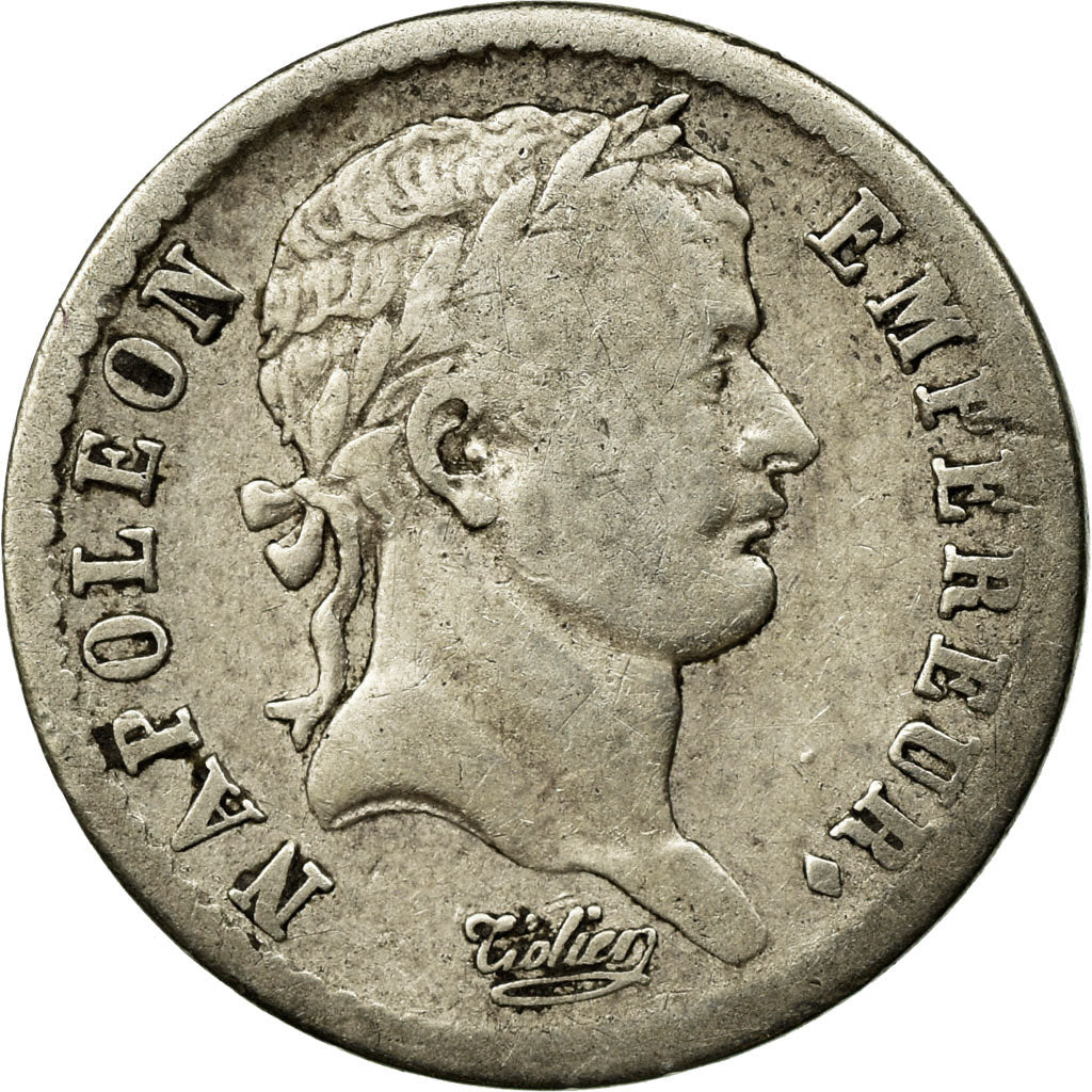 Monnaie, France, Napoléon I, 1/2 Franc, 1808, Lille, TB+, Argent, Gadoury:398