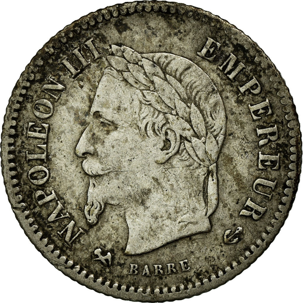 Moeda, França, Napoleon III, Napoléon III, 20 Centimes, 1867, Bordeaux