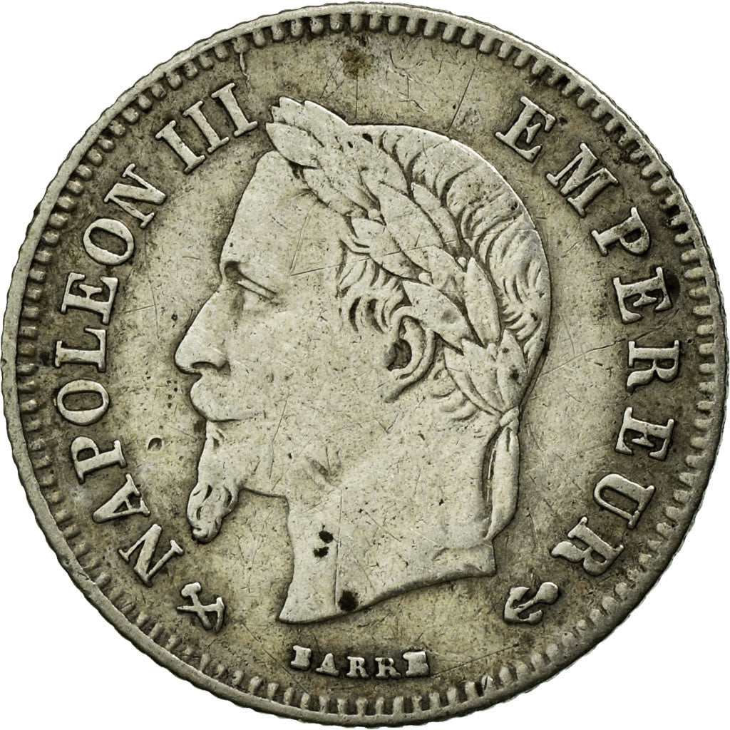Coin, France, Napoleon III, Napoléon III, 20 Centimes, 1864, Bordeaux
