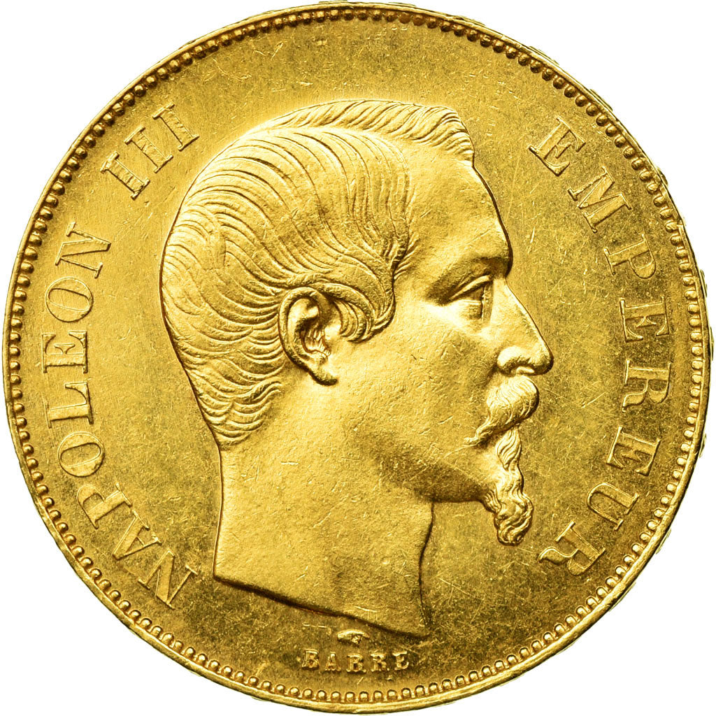 Coin, France, Napoleon III, Napoléon III, 50 Francs, 1855, Paris, AU(50-53)