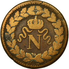 Moneta, Francia, Napoleon III, Napoléon I, Decime, 1814, Strasbourg, MB+