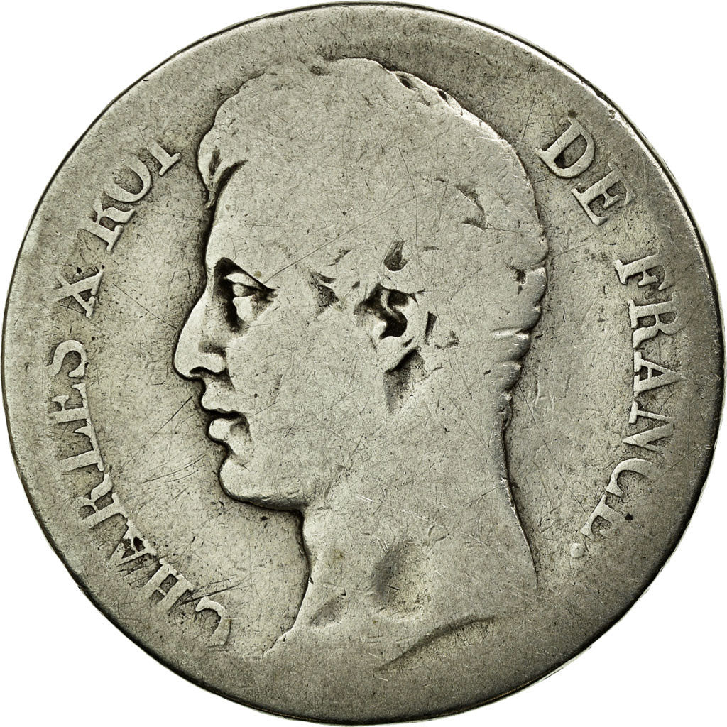Moneda, Francia, Charles X, 2 Francs, 1826, Paris, BC, Plata, KM:725.1