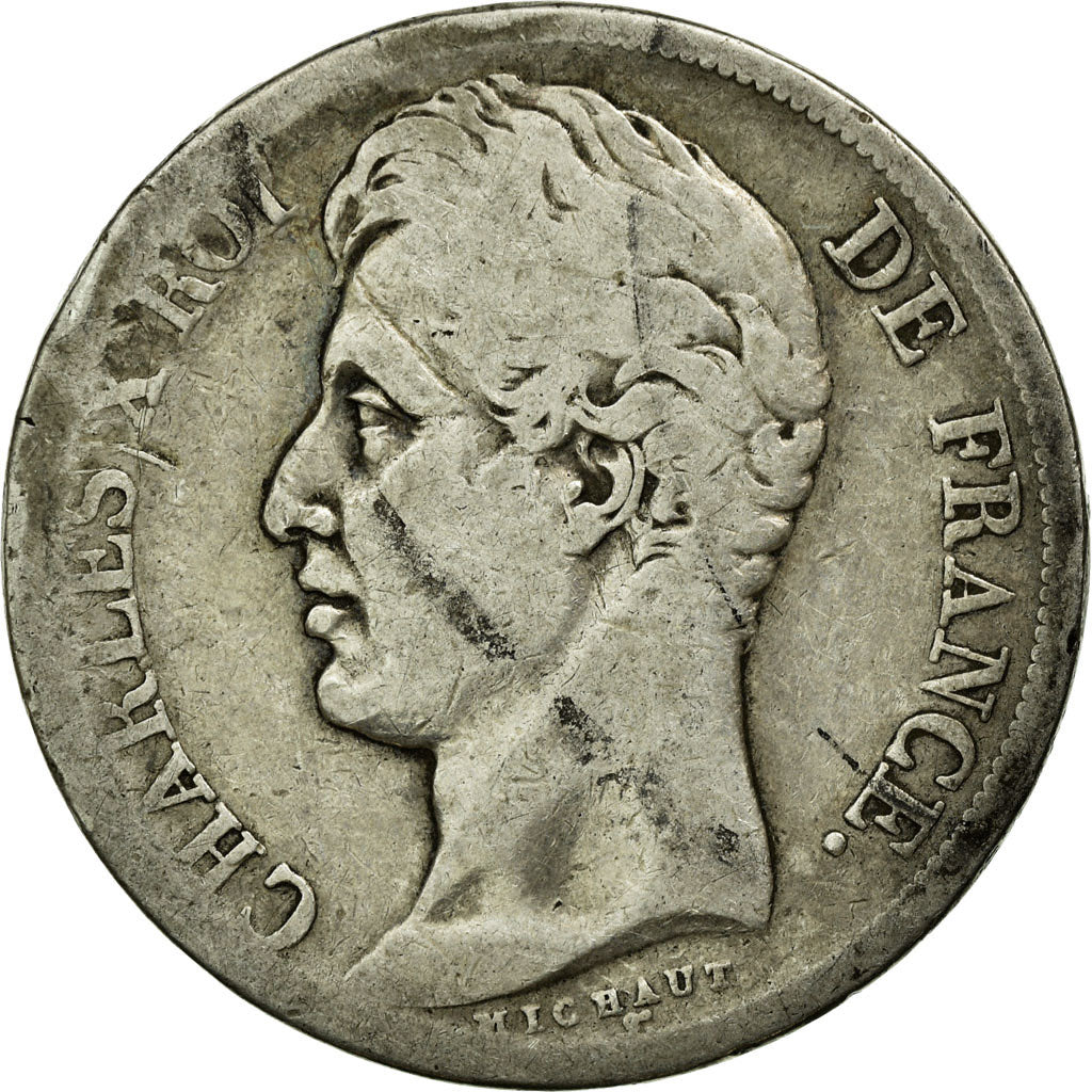 Münze, Frankreich, Charles X, 2 Francs, 1829, Lyon, S, Silber, KM:725.4