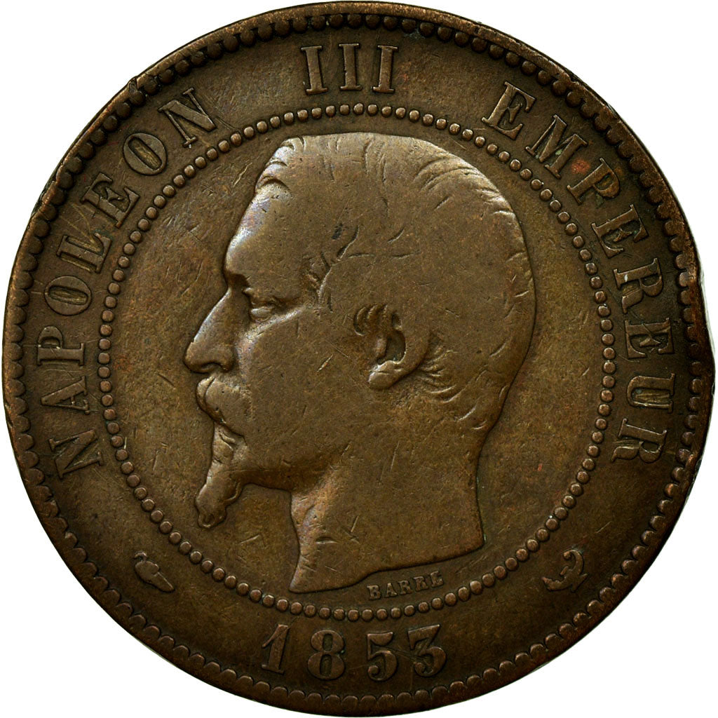 Francia, Token, Royal, Napoléon III, Visite à Lille, 1853, Barre, MB, Rame